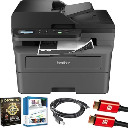 Brother Bundle DCP-1612WVB + 5 Cartucce Toner Originali 5XTN1050, Stampante Multifunzione Laser - 5