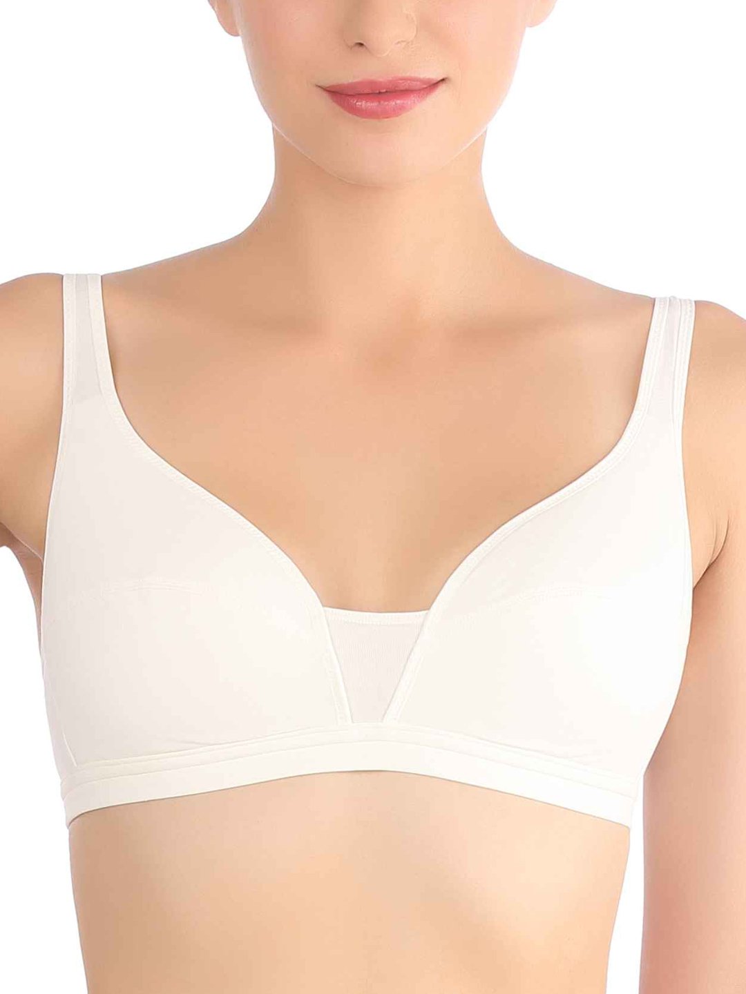 triumph Women's Non-Wired Padded Non Wired Bra (203I923 GT_Ivory_34C)-picture-47
