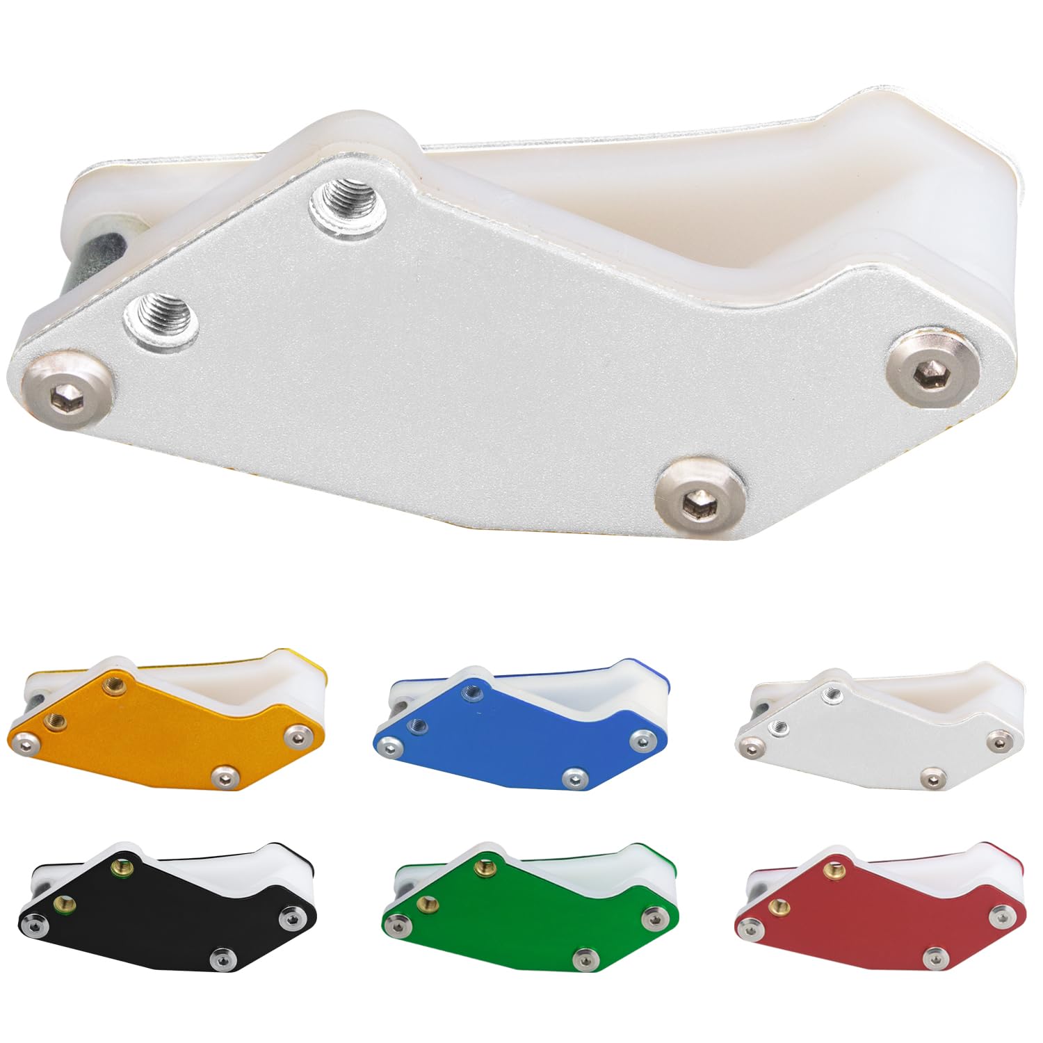 Chain Guard Guide Protector Slider Aftermarket Replacement Parts Fit for Honda XR50 CRF50 XR CRF 50 SDG SSR BBR TTR 70cc 90cc 110cc 125cc Pit Dirt Bike. (Silver)