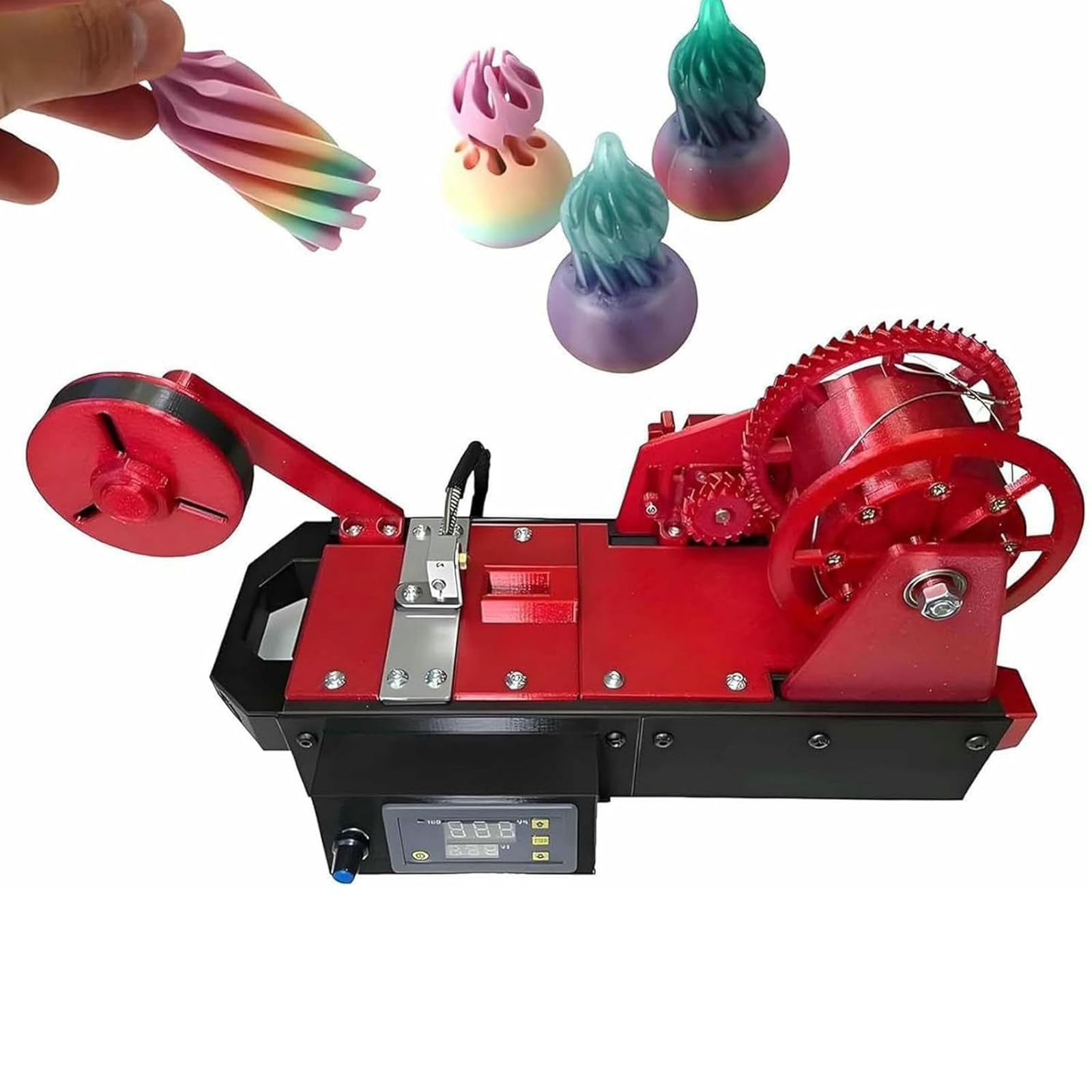 DDZJTPP Desktop Filament Manufacturing Machine,3D Printing Filament Recycling Machine with Digital Display,Adjustable Temperature/Speed,Suitable for Home and Small Studios A