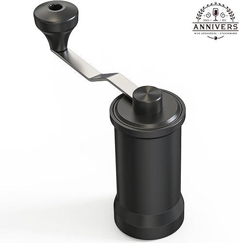 Miniatura 7 de Molinillo manual de café manual, molinillo de granos de café a mano, molinillo de fresas de cerámica, grosor ajustable, cepillo de manivela de acero