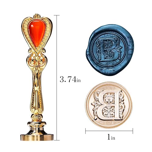 Miniatura 2 de Letra A alfabeto sello de cera sellado, sello de cera M, oro