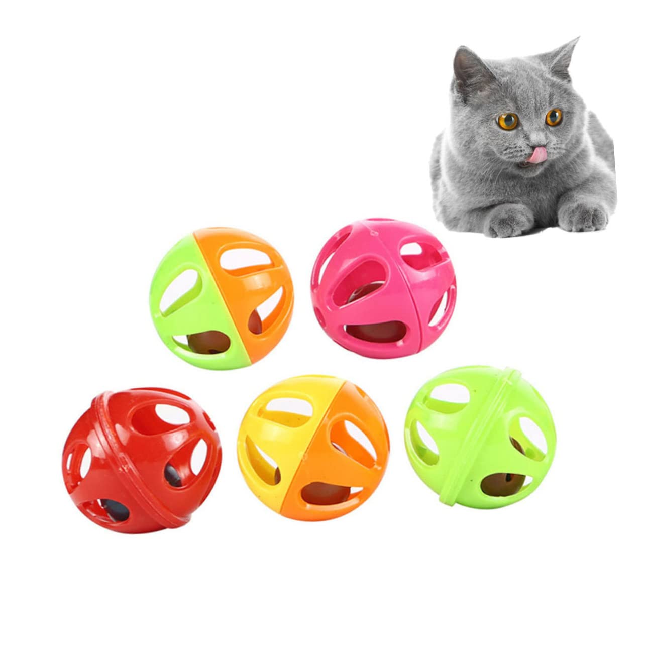 VANZACK Lot De 3 Clochettes pour Chat 2 Tons Robustes Et Sûres pour Éviter Les Griffures 50 Pièces X 3
