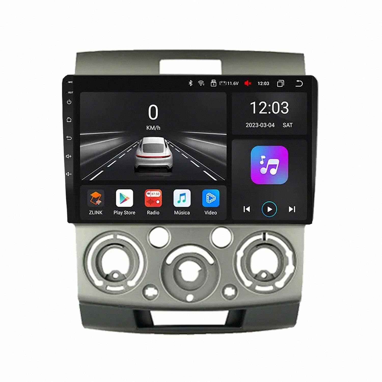 Autoradio 2 Din Bluetooth per Ford Escape Kuga 2013-2016 Wireless Carplay Android Auto Stereo Auto Bluetooth Ips con Pantalla Táctil con Gps Navigatore/Swc/Mirror, 8 Nucleo 8G+256G