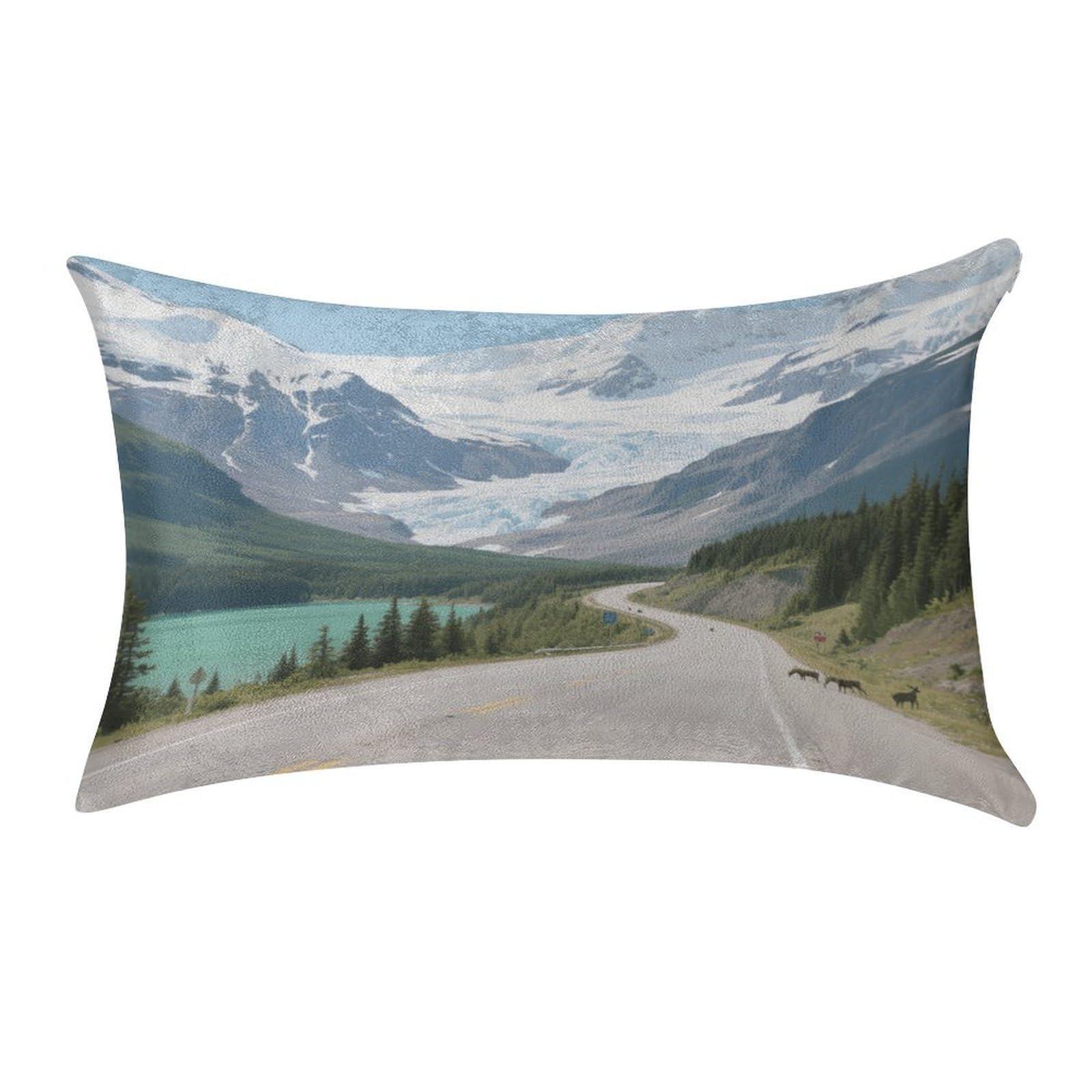 Fekiloot Style Icefield Highway Pillow Covers Home Decor Pillow Cases