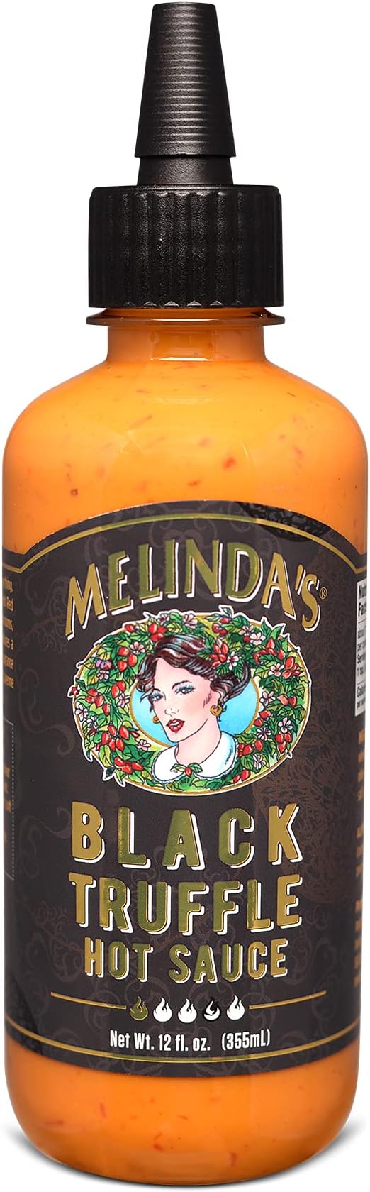 Melinda's Black Truffle Hot Sauce, 12 Fluid Ounce (Pack of 6)