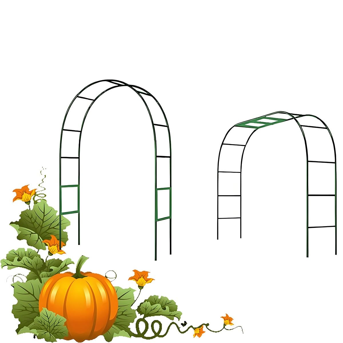 Arche de jardin pour plantes grimpantes avec largeur réglable de 80 à 280 cm