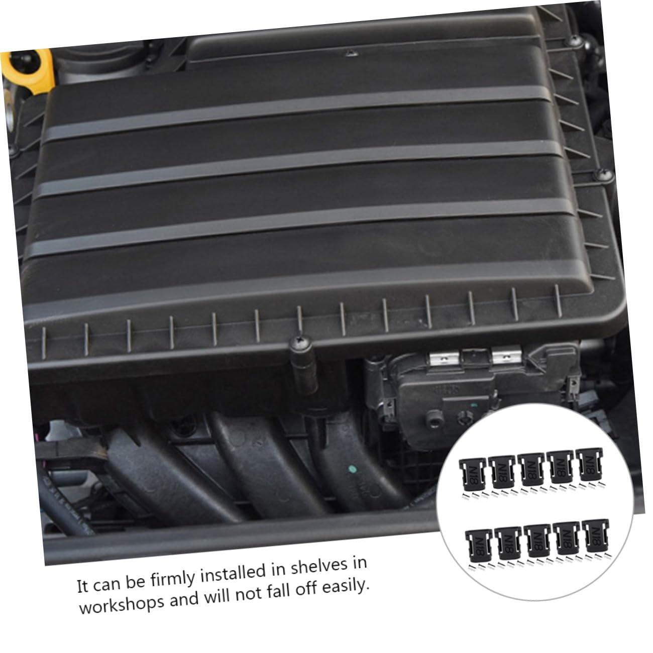 10 Pezzi Batterie Ricaricabili Rack per Batterie Compatibile per Facile Installare e Resistente