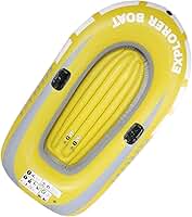 KUIDAMOS Barco Inflável Amarelo da Canoa do Caiaque da Pesca de 2 Pessoas para o Mergulho à Deriva 45x74inch