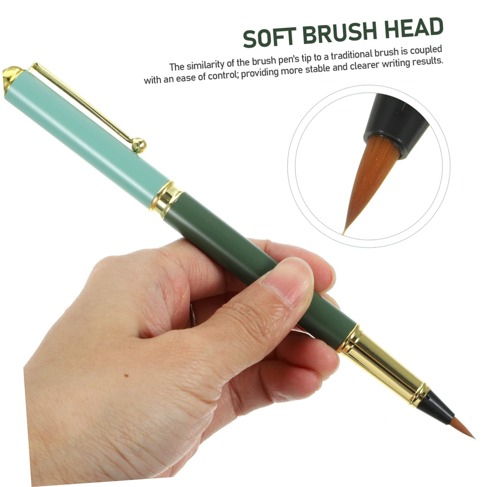 5 Sets Füllfederhalterpinsel, Aquarellpinselstift, Pinselstift, Schriftzug, Nachfüllbarer Tintenstift, Pinselstifte, Schriftzug, Handschriftstift, Kalligraphiestifte,
