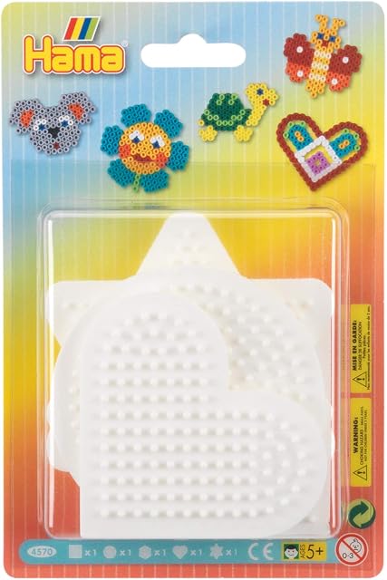 Hama 10.4570 Blister Five Small Mixed Pegboard Bead Set, Multicolour, One Size