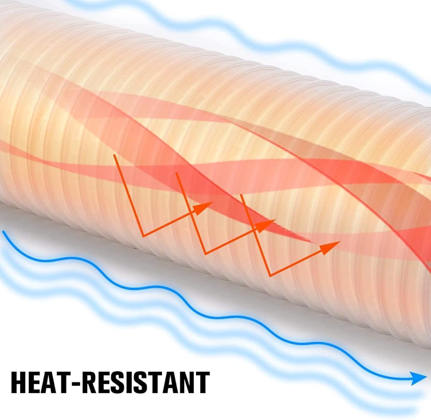 Klimaanlage Abluftschlauch Klimagerät 130mm Klimaanlagenschlauch Fenster Kondenswasserschlauch 3m im Uhrzeigersinn