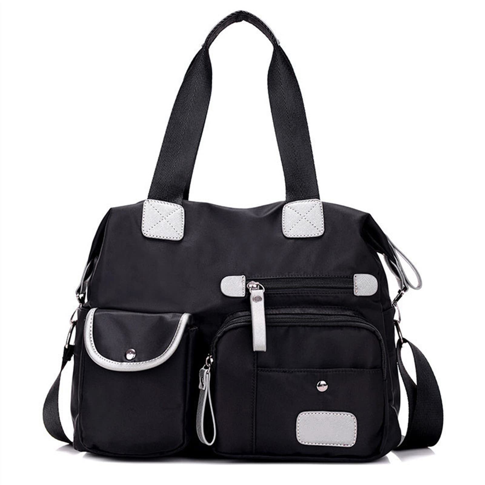 Sac cabas pour femme et grand sac à main hobo décontracté noir