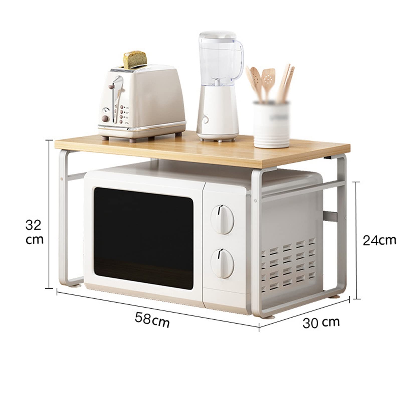 Étagère Support Micro-Ondes Cuisine - Organisateur Comptoir Avec Rangement Multicouche