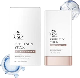 SPF 50+ Invisible Sun Stick – Lightweight, Non-Greasy, Portable Face Sunscreen for Daily Use – Matte Finish, Mess-Free, Tr...