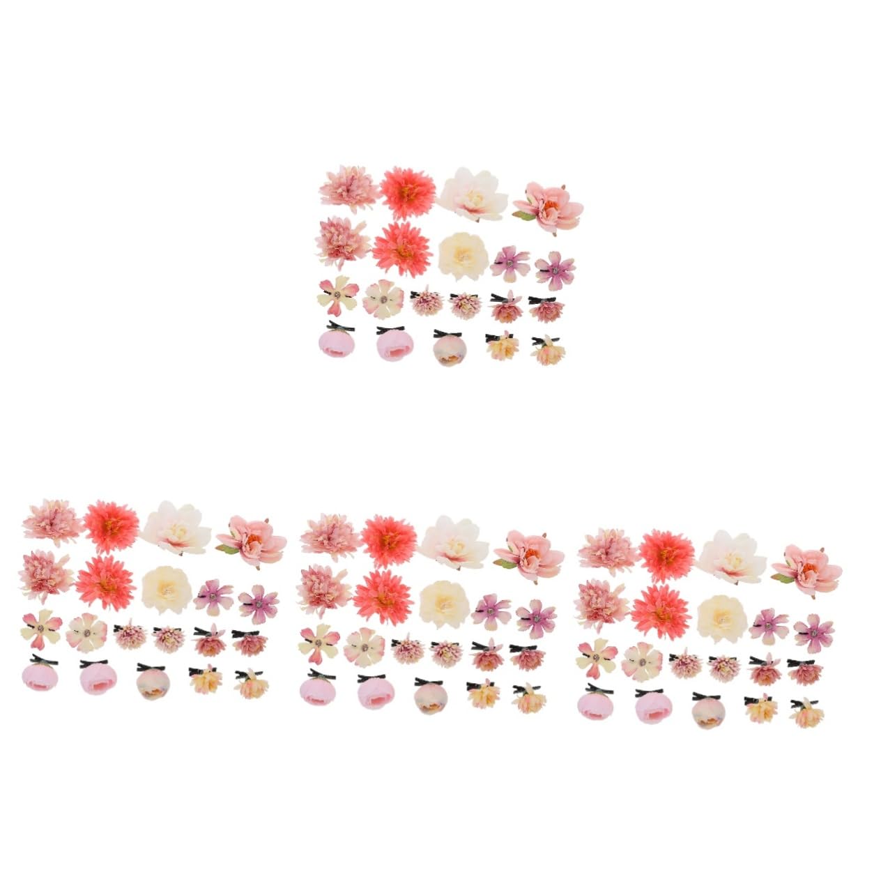 Toyvian 84pezzi Fermagli Per Forma Di Fiore Per Donne e Bambine Accessori Eleganti Per Acconciature Per Eventi e Uso Quotidiano Colori