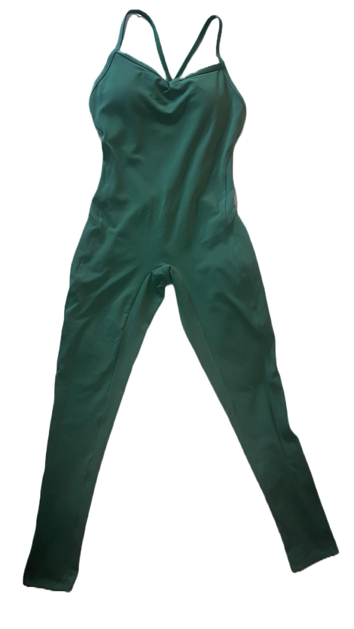 Women's Long Backless Yoga Jumpsuit - Gym Bodysuit with Moisture-Wicking and Butt Lifting Features - Parent