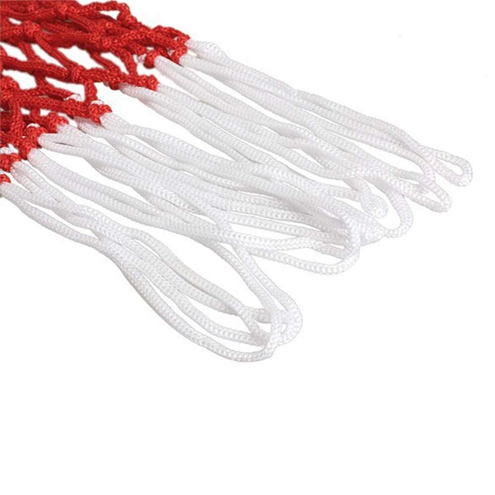 TRIXES 2PC Pack Basketball Net, Sports Equipment for Home, Red, White & Blue Nylon, 12 Loop for Indoors and Outdoors Garden - Image 4