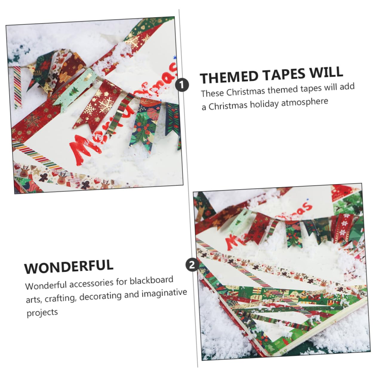 DOITOOL 3 Sätze Weihnachtsdesign Washi Tapes Dekorative Klebebänder Für Notizbücher Diy Projekte Und Geschenkverpackungen Festliche Aufkleber Für Kreative Bastelideen 21 Rollen * 3