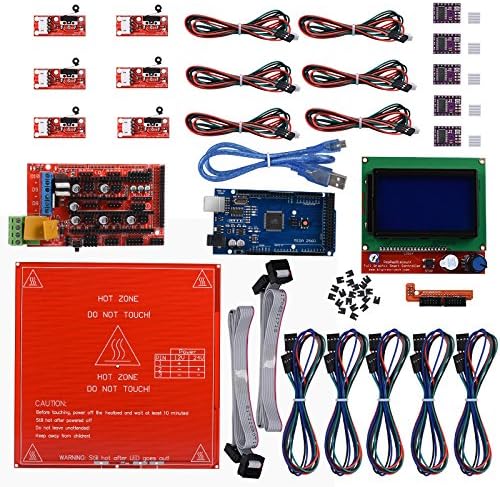 Reprap Ramps 1.4 kit + Mega 2560 + Heatbed mk2b + 12864 LCD Controller + DRV8825 + Mechanical Endstop+ Cables For 3D Printer