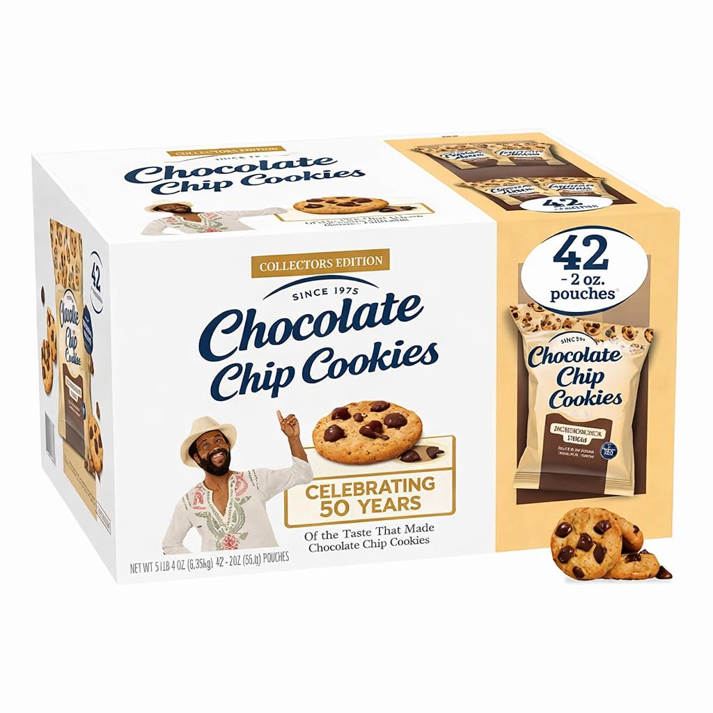 Chocolate Chip Cookies, Collectors Edition, 2 oz. Pouches, 42 Count, 5 lb Box