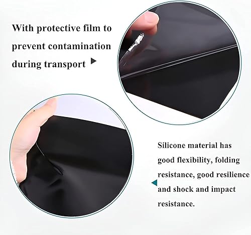 Miniatura 6 de Tiras adhesivas de goma de silicona, tiras de goma sólida para juntas de material de bricolaje, soportes, nivelación, sellado, protección, abrasión,