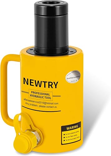 NEWTRY Cilindro hueco hidráulico de Jack de 20 toneladas 2 '' Stroke Porta Power Ram Industrial Lift Jack Retract automáticamente