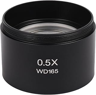 Wd165 0.5X Stereo Microscope Auxiliary Objective Lens Barlow Lens with 1-7/8 Inch(M48Mm) Mounting Thread