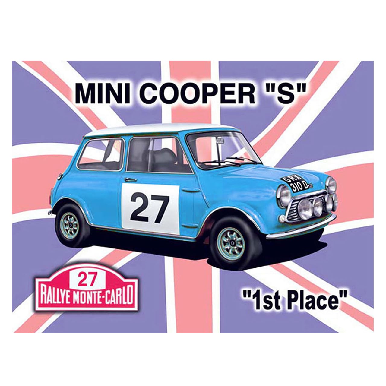 Retro Mini Car Garage Sign Metal Plaque Home Bar Pub Man Cave Shed Garden Vintage Sign Ref3164 (10X8 inches (Approx)25cmx20cm)