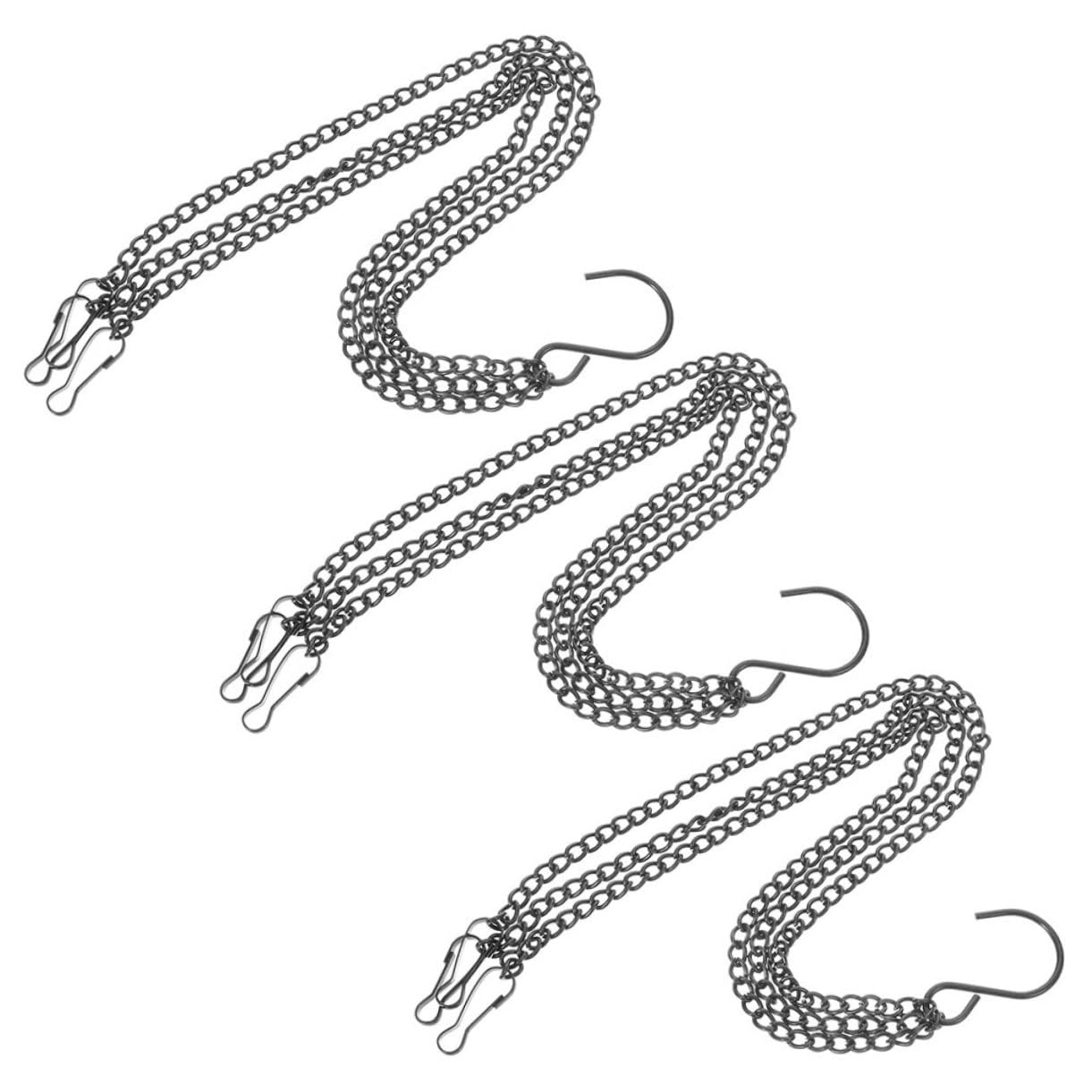 FUNOMOCYA 3Pcs Flowerpot Hanging Chains Chains with Hooks for Hanging Baskets Chain Replacement for Planter and Birdcage Decor