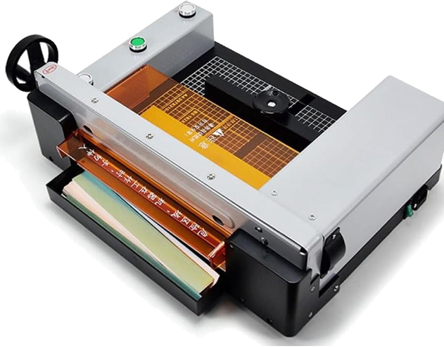 Taglierina elettrica automatica per carta, resistente, spessore di taglio 40 mm, con griglia per cartoncino, carta e pelle.