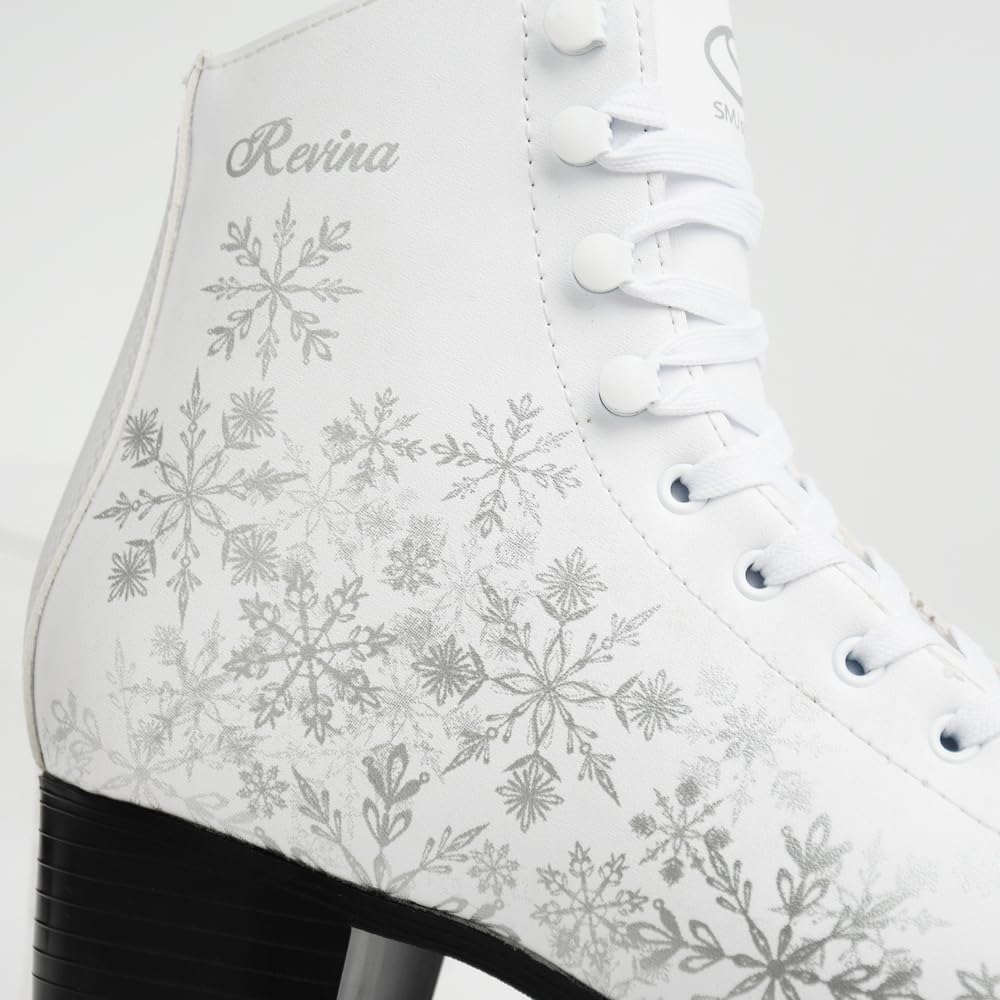 MADIVO SMJ Revina Damen Schlittschuhe Eiskunstlauf Eislaufschuhe Klassische Eislauf Weiß | Größen: 36, 37, 38, 39, 40, 41, 42