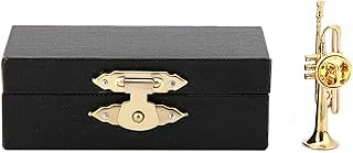 トランペット ブローチ ラペルピン ピンバッジ ラペルピン タックピン ドレスピン 楽器装飾 男女兼用 日常 プレゼント 人気 かわいい ファッション おしゃれ スカーフピン(#2)