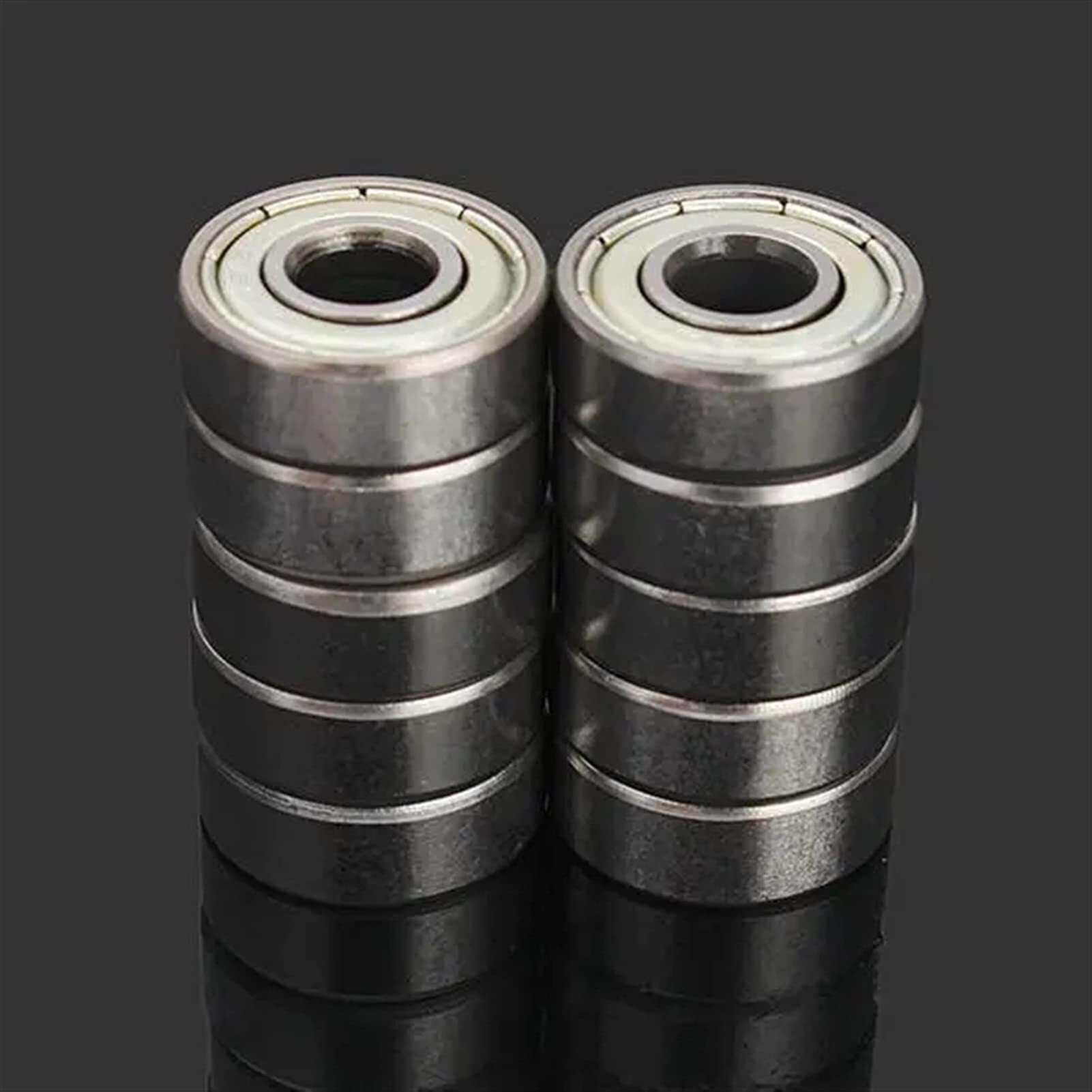 Rodamientos Sellados, Rodamientos de bolas alta velocidad 10 piezas 6x17x6 mm 606zz Acero sellado blindado Rodamiento rígido