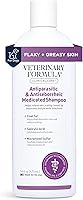 Veterinary Formula Clinical Care Antiparasitic & Antiseborrheic Medicated Dog Shampoo 16oz - Treats Seborrhea, Mange, Parasites & Fungal Infections, Paraben-Free
