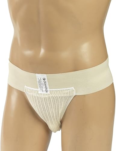 Champion Soporte deportivo, bolsa de malla de encaje transpirable, cintura elástica, suspensorio de grado médico, mediano
