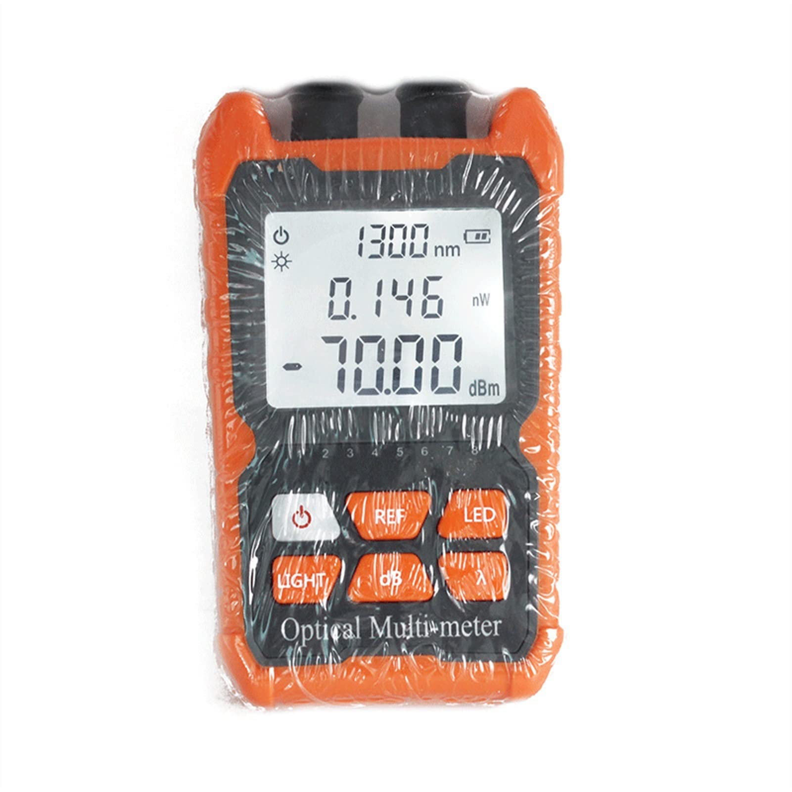 Tester kabli sieciowych, Meter optyczny Meter czerwona ze zintegrowana światła z testem kabla sieciowego Rj45. Tester tłumienia optycznego kabla światłowodowego
