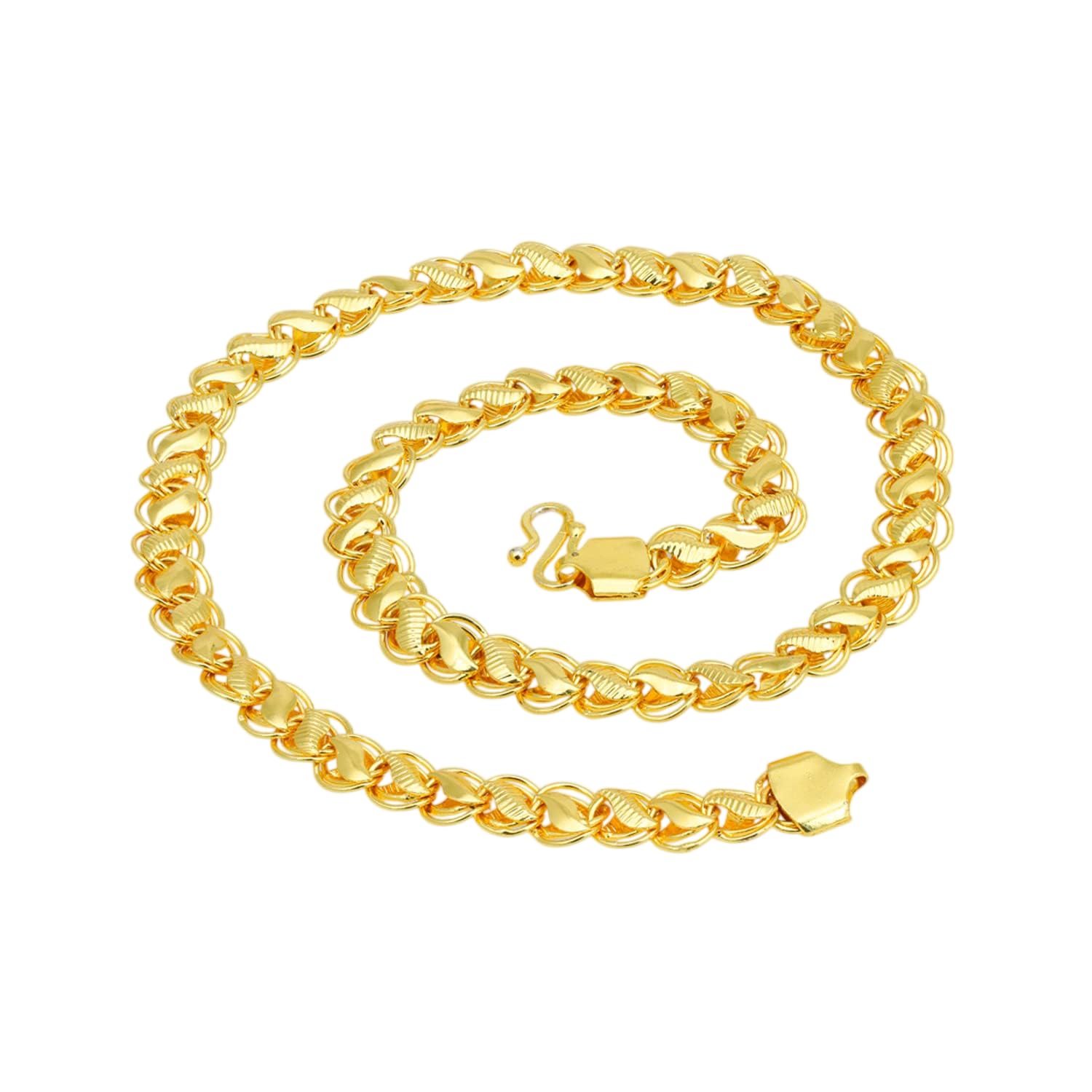 meenaz Men's Cuban Link Chain for Man Stylish Gold Necklace for men Waterproof Hypoallergenic Stainless Steel Anti Tarnish Waterproof Rust Resistant, Jewellery for mens Gifts for Boys -44-picture-48