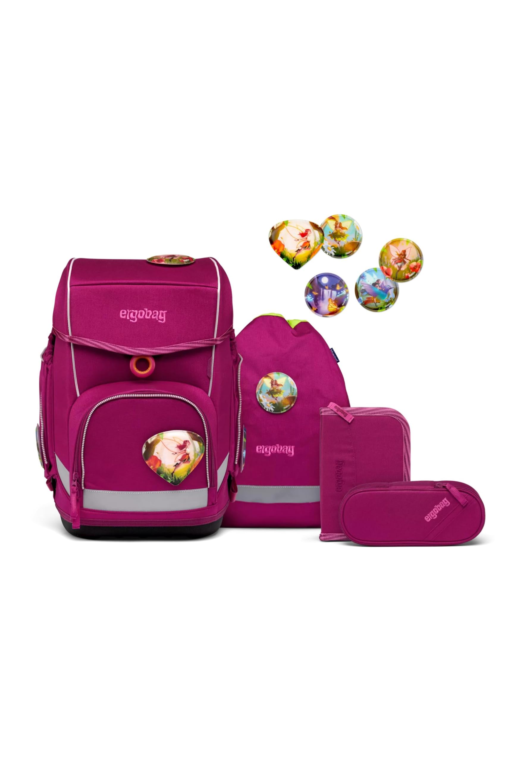 ergobag cubo Schulranzen Set 5-TLG. WaldzauBär