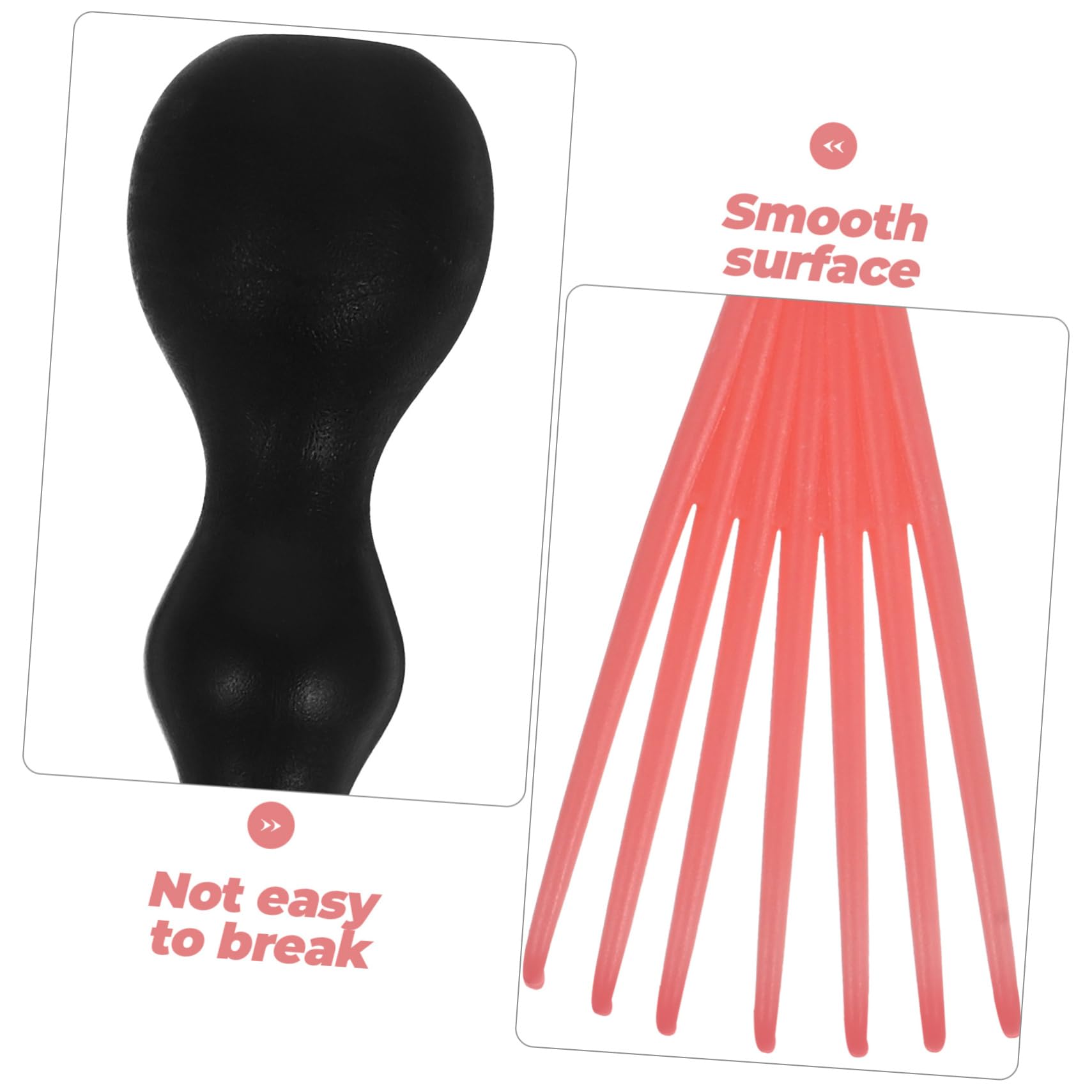 FRCOLOR 6pcs Comb Cleaner Hairbrush Hair Removal Tool Set Black Cleaning Claws for Men's Hair Brush Maintenance