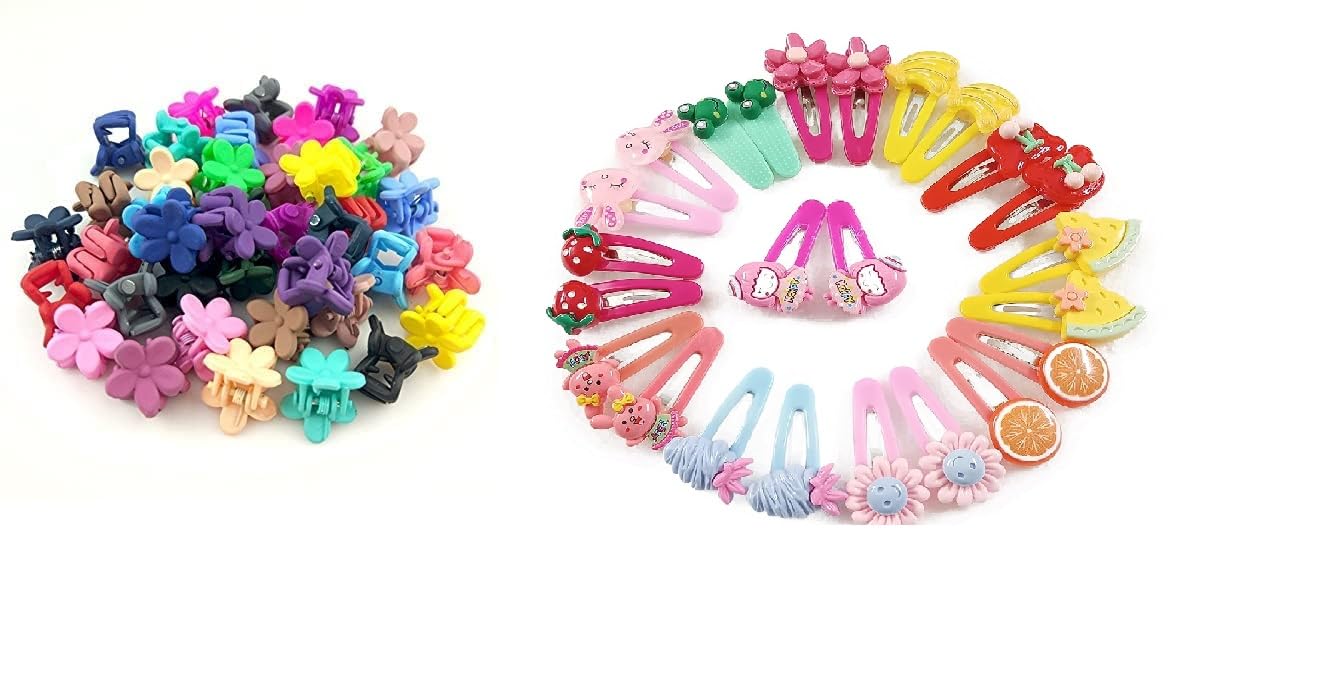 Yatthayuvicraft Multi Hair Clips Set Baby Hairpin For Girls 25 pcs flower clips 20 pcs fancy tictac (B0C7KHLKXF) Amazon Price History, Amazon Price Tracker