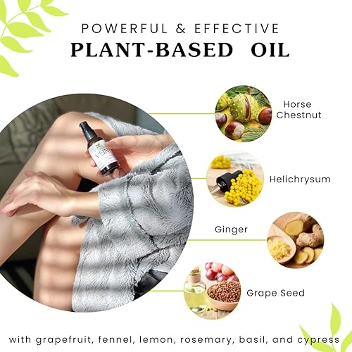 Miniatura 4 de Isabella's Clearly VEIN, el mejor tratamiento natural de venas varicosas y arañas vasculares para piernas, cara, cuerpo | Aceites esenciales y