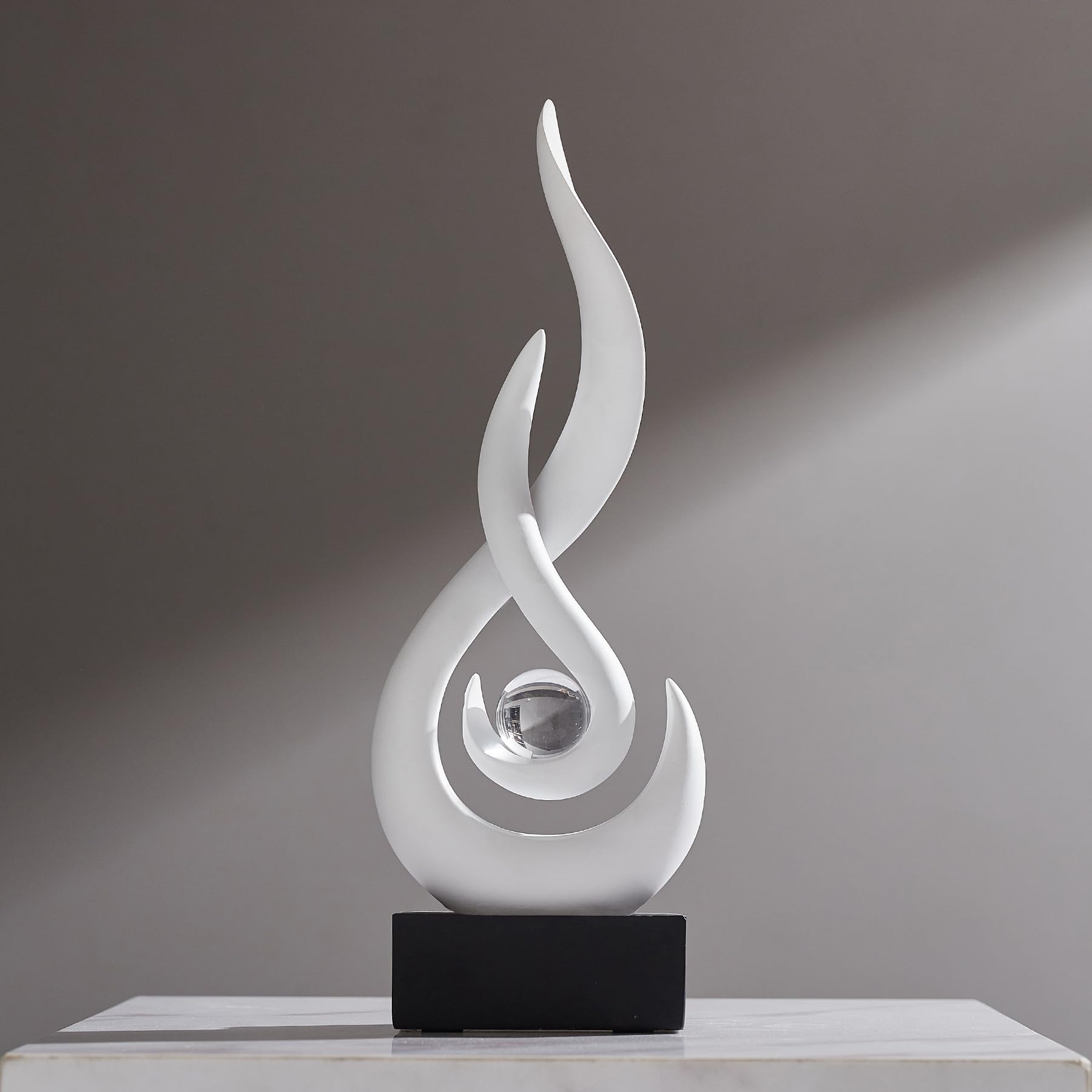 Amoy-Art Femme Statue Sculpture Yoga Figurine Décor Moderne Cadeau Arts