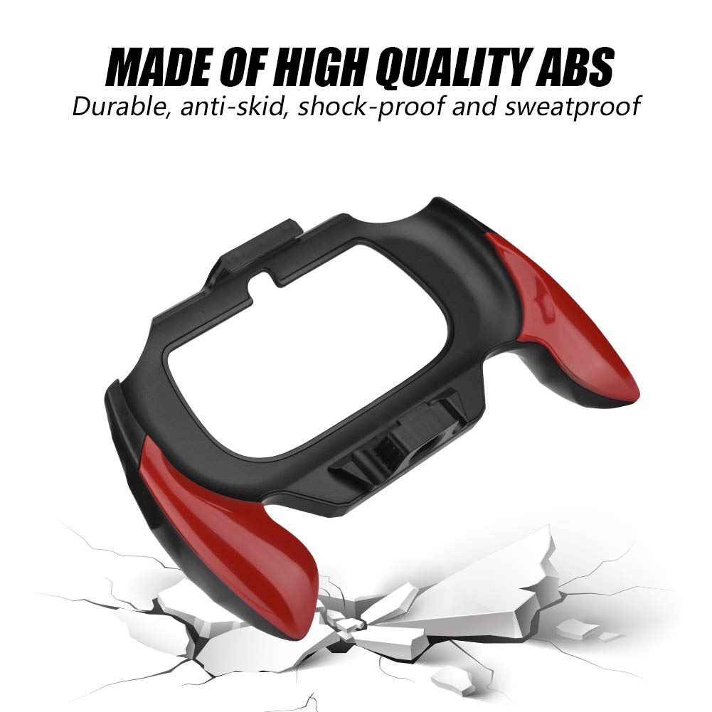 Staffa di Presa ABS Gamepad con Impugnatura Comoda, Resistente, Antiscivolo, Antiurto e Resistente al Sudore, ECC, Adatto per Sony PSV PS Vita 2000 (Rosso).(Rosso)