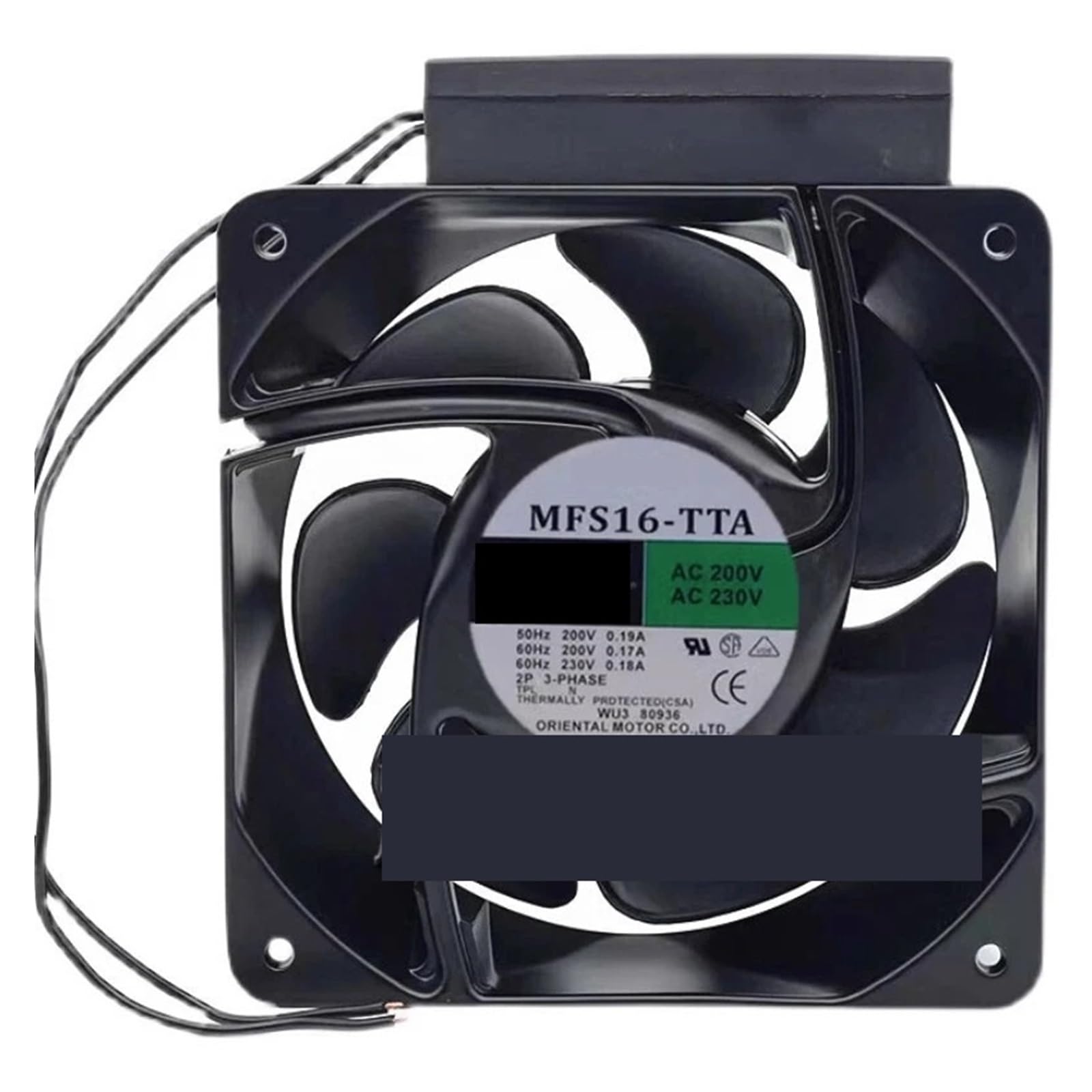 Ventilateur MFS16-TTA 200V pour remplacer un refroidissement en panne