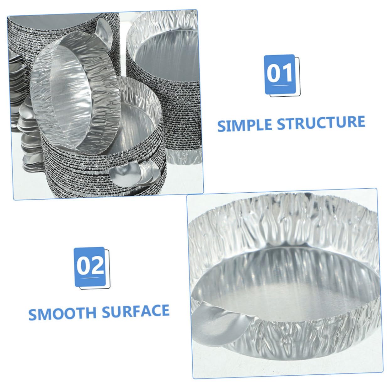 NUOBESTY 5 Series Plato De Pesaje Bandeja Sartenes Platillo De Balanza Platillos De Pesaje De Aluminio Plato De Pesas De Laboratorio Platillo De Pesaje Papel De Aluminio Plata 100 Piezas*5