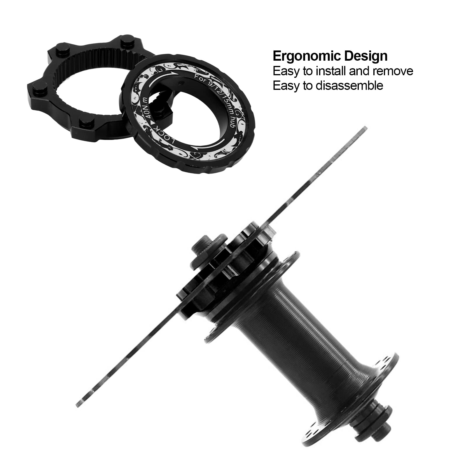 Adaptateur Centerlock à 6 Boulons Pour Vélo De Montagne - Adaptateur Rotor Frein à Disque, Alliage Aluminium, Installation Facile