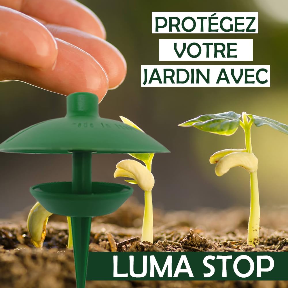 LUMA-Stop Piège Anti Limaces et Escargots 30 Unités, Piège à Limaces Écologique pour Jardin et Potager, Appât Protégé de la Pluie, Anti Limace Sécurisé pour Animaux et Cultures