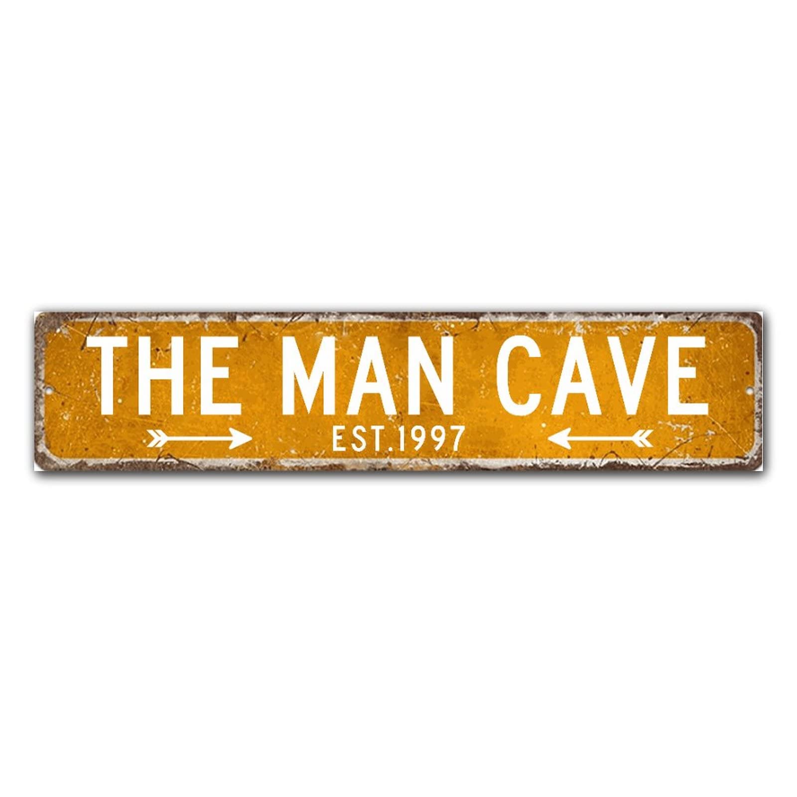 Panneau en bois avec annee personnalisee plaque rustique de 15x61cm