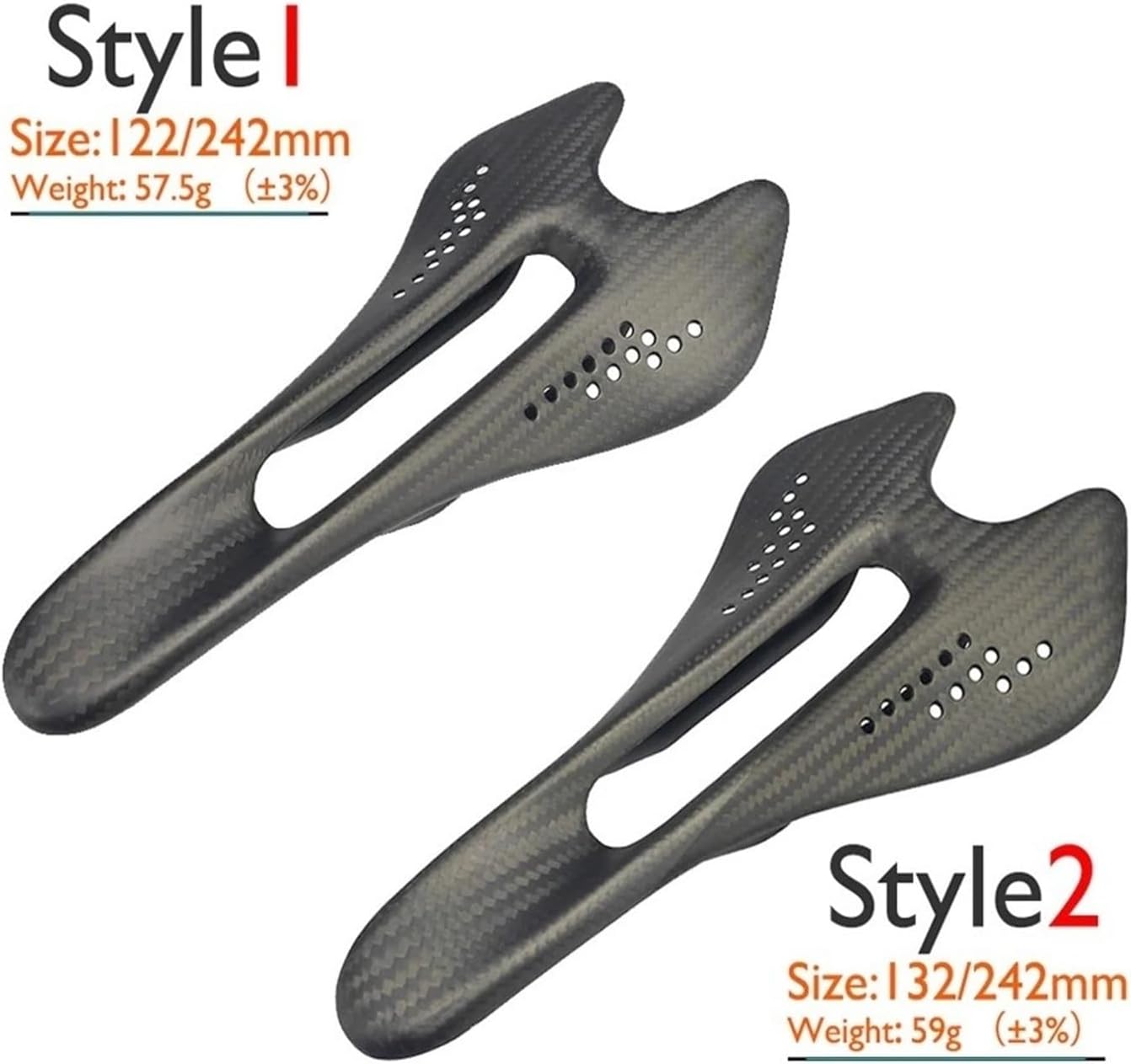 No Logo K.3+ Carbon Saddle MTB/Mountain Bike Front Seat Cushion 242 * 122/132mm for Gravel Road Cycling Accessories